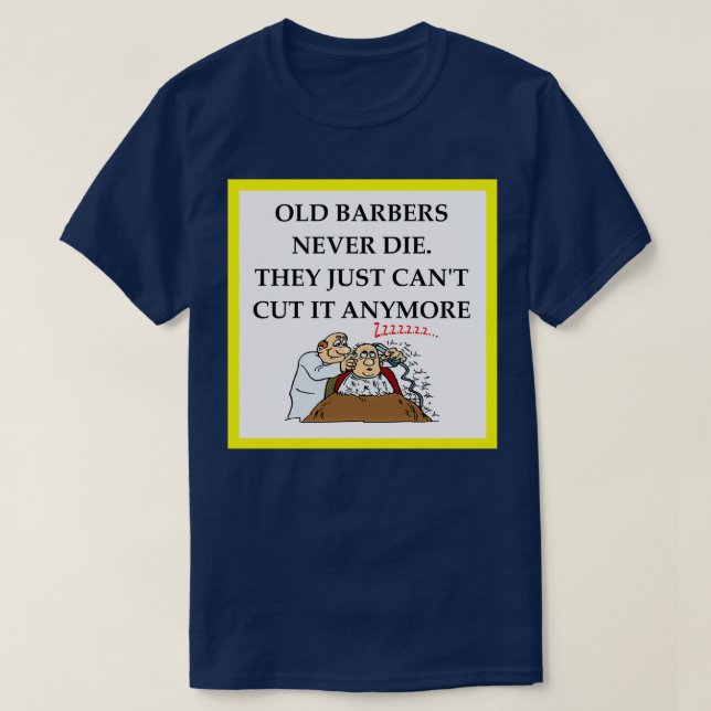 Camiseta Piada de barbeiro (Frente do Design)