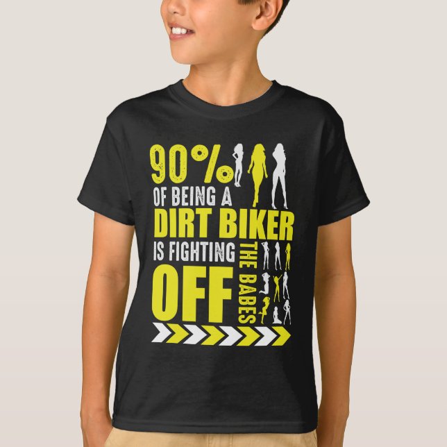 Camiseta Piada de bicicleta Engraçada Motocross Biker Poser (Frente)