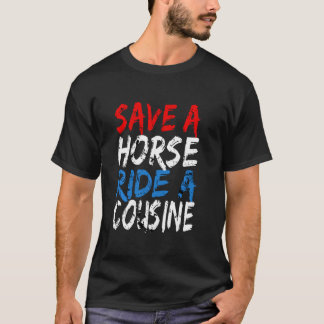 Camiseta Piada de Caipira Salve um Cavalo Monte um Primo