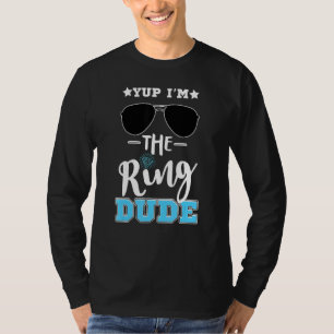 Camiseta Piada de Cara de Sunglass de Casamento Yup Eu sou 