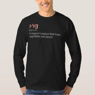 Camiseta Piada De Carne Melhor Definição Hilária De Suíno E