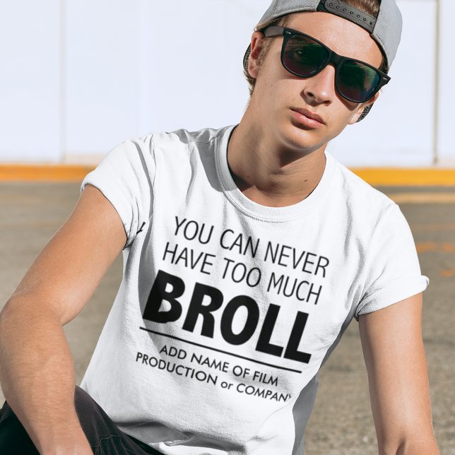 Camiseta Piada de cineasta de produtores de filmes engraçad (The shirt color and all text colors are fully customizable)