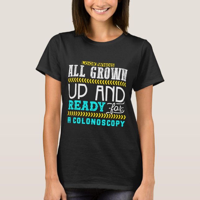 Camiseta Piada de Colonoscopia Engraçada Humor Médico Check (Frente)