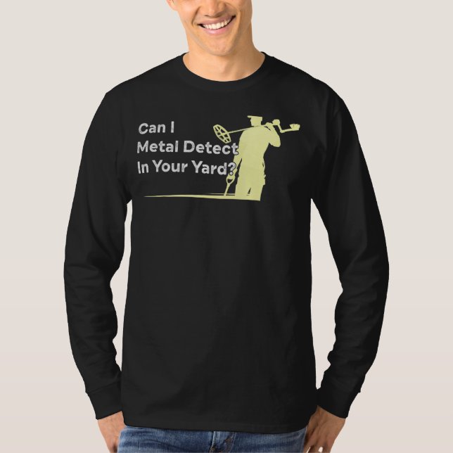 Camiseta Piada de Detector de Metais Humorísticos de Cotaçã (Frente)