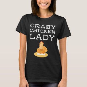 Camiseta Piada de donzela de frango louca