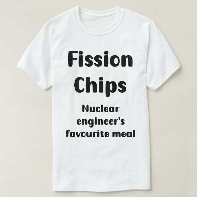Camiseta Piada de Engenheiros nucleares (Frente do Design)