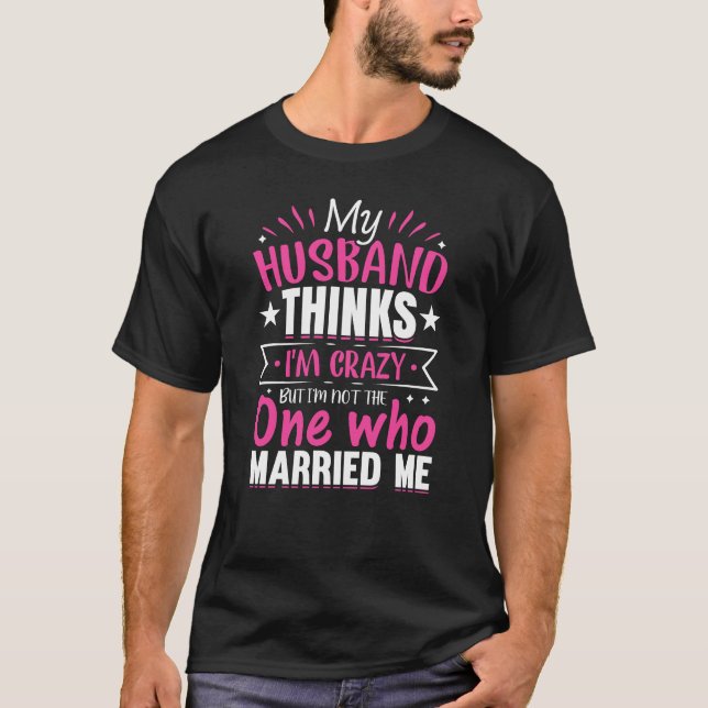 Camiseta Piada de esposa louca (Frente)