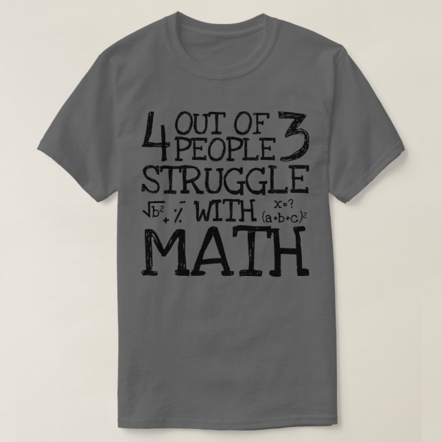 Camiseta Piada de Execução dos Amantes de Matemática (Frente do Design)