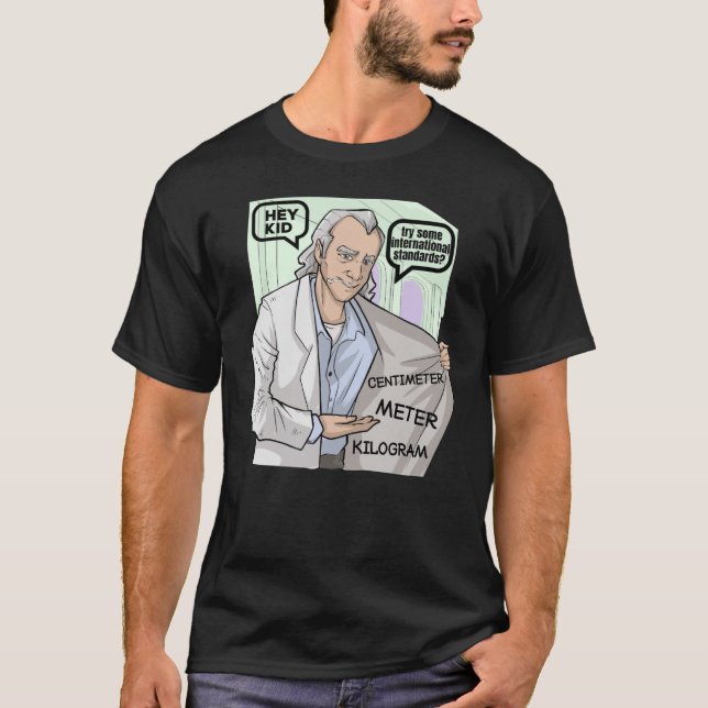 Camiseta Piada de Física do Professor de Matemática da Ciên (Frente)