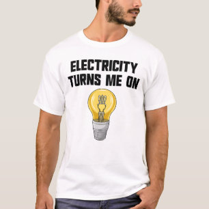 Camiseta Piada de Física Eletricidade Me Excitação Eletrici