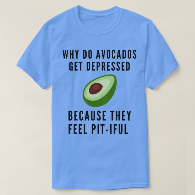 Camiseta Piada de fossa Avocado (Frente do Design)