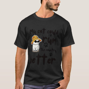 Camiseta Piada de Gato Engraçado Sarcasmo Político Dito de 