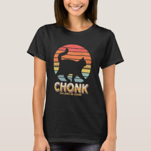 Camiseta Piada de Gatos Gordos Engraçados Gato Chonk Oh Bai