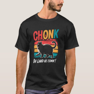 Camiseta Piada de Gatos Gordos Engraçados Gato Chonk Oh Sen