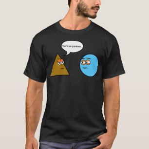 Camiseta piada de geometria matemática, nerd de triângulo,