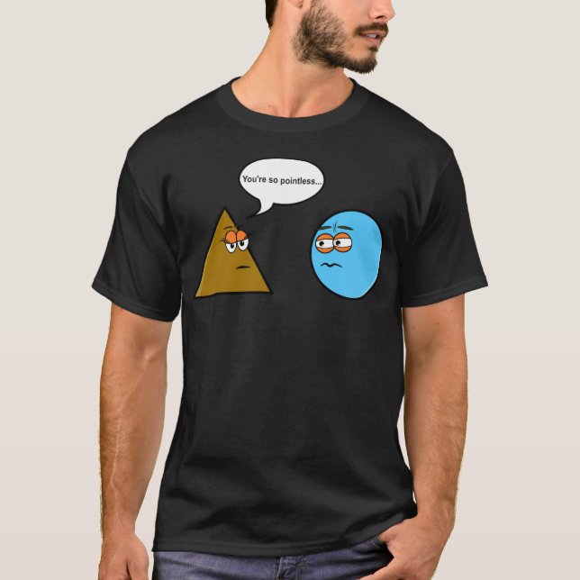 Camiseta piada de geometria matemática, nerd de triângulo,  (Frente)