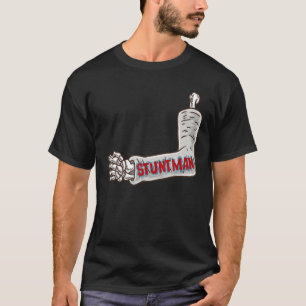 Camiseta Piada de Gesso de Braço do Esqueleto Ossos Quebra