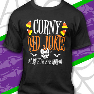 Camiseta Piada de Halloween com Careta de Olhar para o Céu