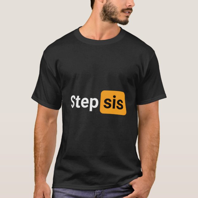 Camiseta Piada de Humor Novidade Irmã Postiça (Frente)