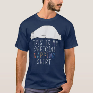 Camiseta Piada de humor preguiçoso do urso engraçado