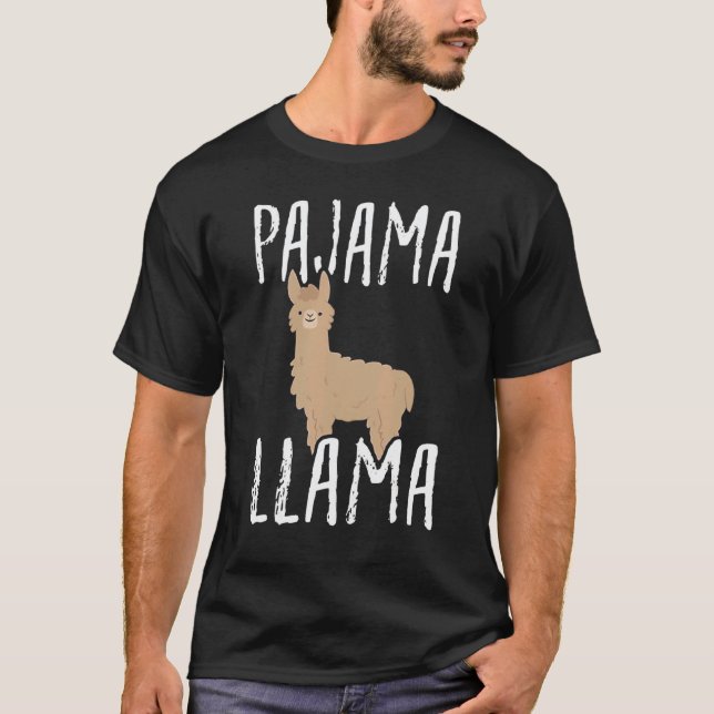 Camiseta Piada de Lhama de Pijama (Frente)