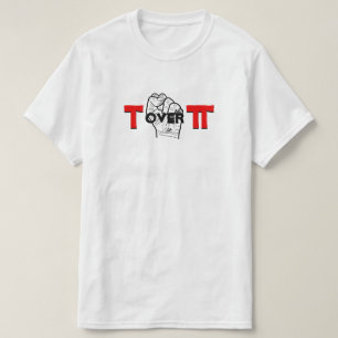 Camiseta Piada de matemática de Tau e Pi