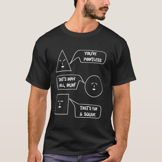 Camiseta Piada de Matemática Engraçada Puns de Matemática H (Frente)