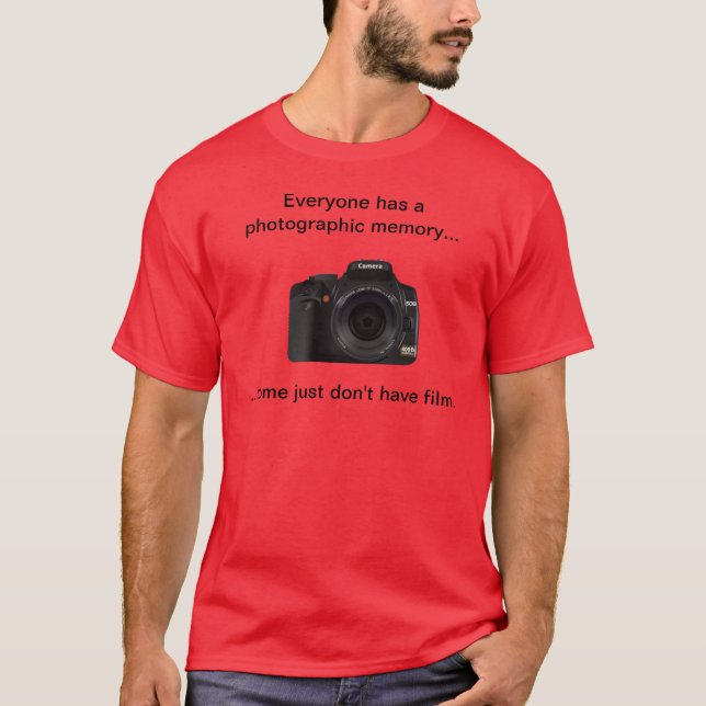 Camiseta Piada de memória fotográfica (Frente)