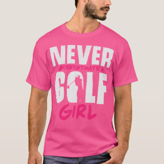 Camiseta Piada de Menina de Golfe Dizer Clube de Golfe Mulh
