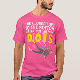 Camiseta Piada De Mergulho Profundo Scuba Sarcástica Scuba