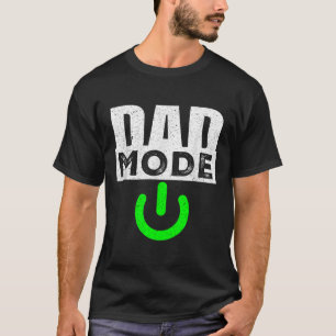Camiseta Piada de Pai no Modo Pai Ligado Patriótico Pai Ame