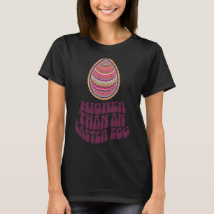 Camiseta Piada de Páscoa Arte Retro Psicodélica Caça ao Ovo