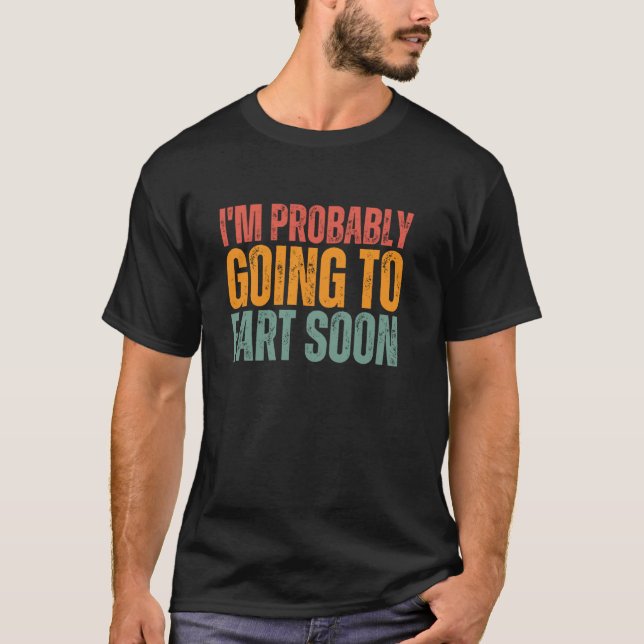 Camiseta Piada de Peido Vegana Engraçada que Eu Provavelmen (Frente)