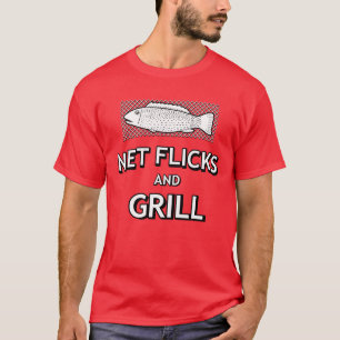 Camiseta Piada De Peixes De Rede Engraçada