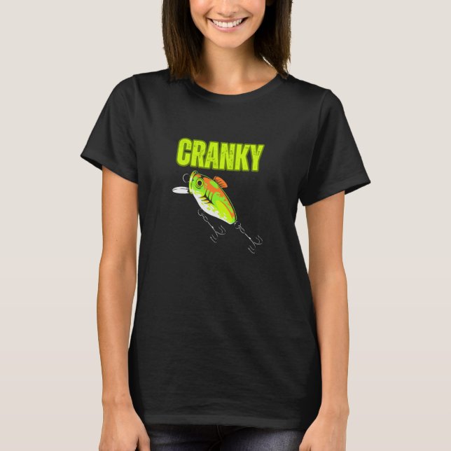 Camiseta Piada de pesca engraçada e irritada isca de pesca  (Frente)