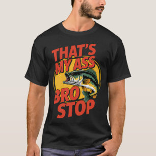 Camiseta Piada de pesca engraçada para amantes de pesca mem