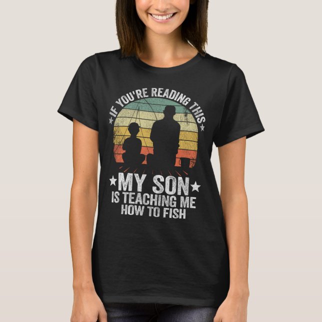 Camiseta Piada de Pesca Engraçada Presente para Pai e Filho (Frente)
