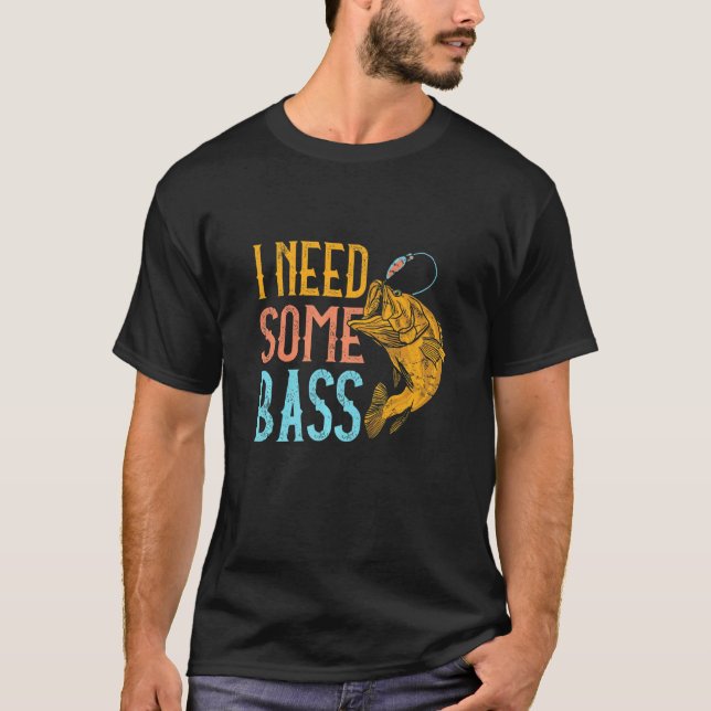 Camiseta Piada de Pesca Preciso de Alguns Pescadores de Rob (Frente)