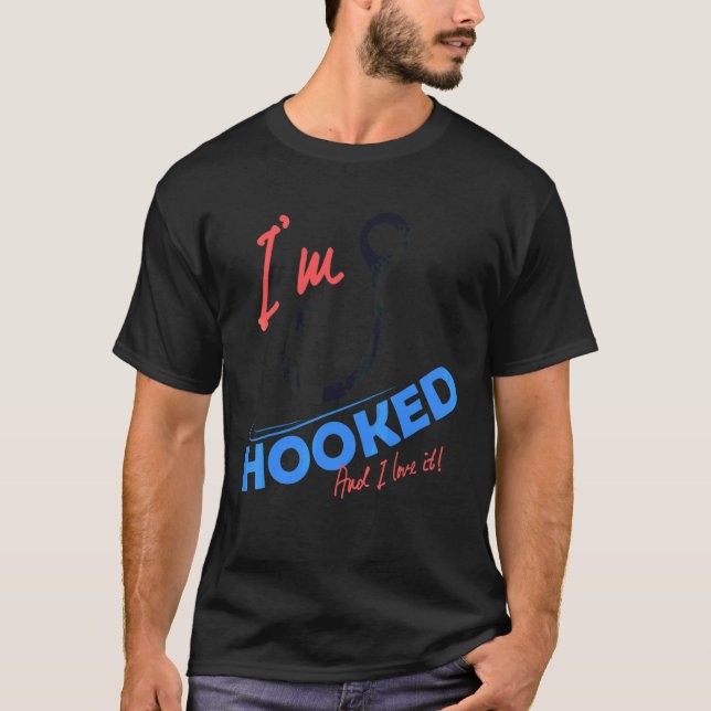 Camiseta Piada de Pescador Estou Viciado (Frente)