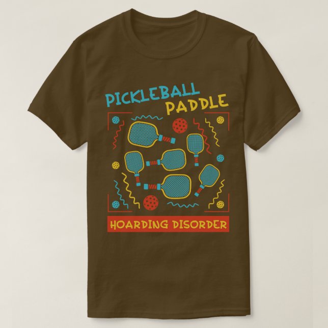 Camiseta Piada de picleball engraçado e bola de picleball P (Frente do Design)