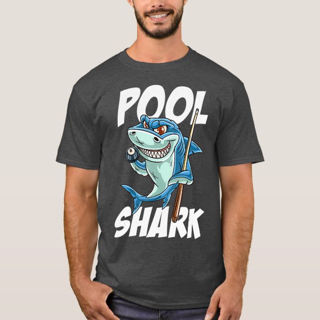 Camiseta Piada de Piscina de Tubarões Engraçados (Frente)
