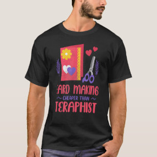 Camiseta Piada de placa de amor Fazer de cartão feito à mão