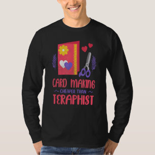 Camiseta Piada de placa de amor Fazer de cartão feito à mão