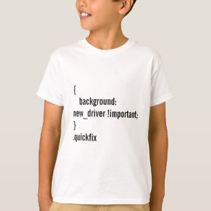 Camiseta Piada de programação para novos drivers