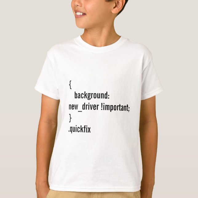 Camiseta Piada de programação para novos motoristas (Frente)
