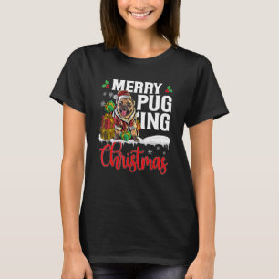 Camiseta Piada de Pug de Natal Feliz Pugmas Xmas Cachorro