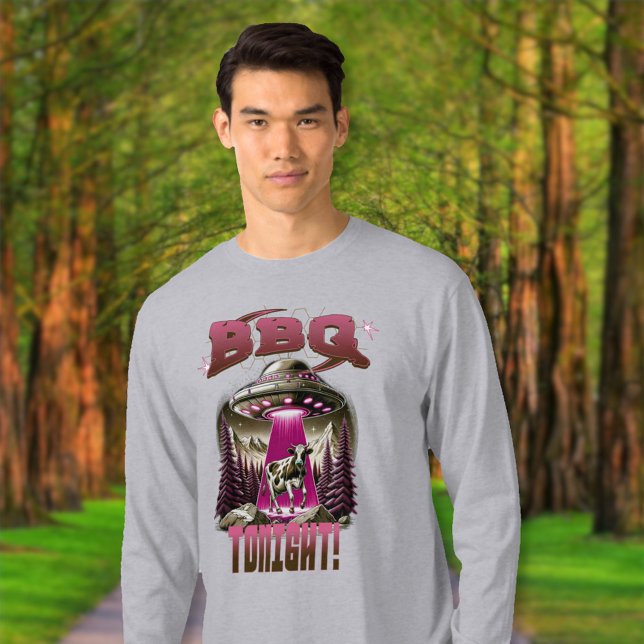 Camiseta Piada de rapto de CHURRASCO alienígena (Criador carregado)