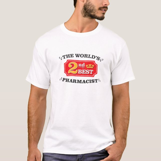Camiseta Piada de Trabalho de Apreciação Engraçada Farmacêu (Frente)