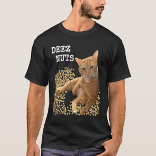 Camiseta piada DEEZ NUTS com Gato e Pistácio