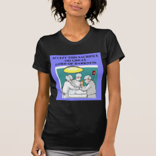 Camiseta piada demoníaco do doutor/cirurgião